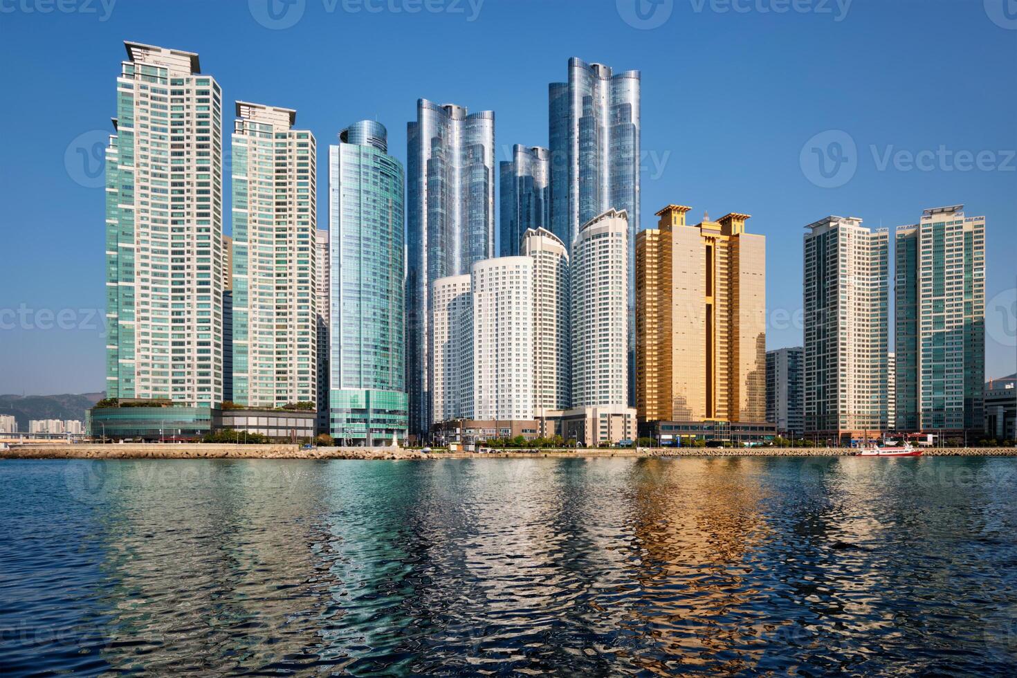 Marine city skyscrapers in Busan, South Korea photo