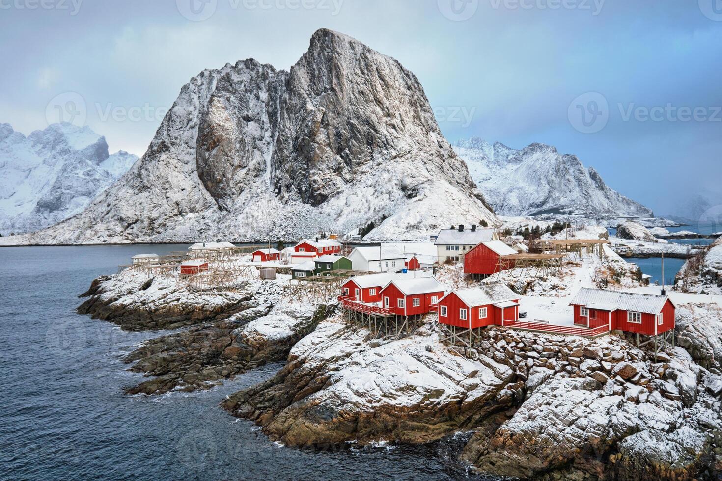 Hamnoy fishing village on Lofoten Islands, Norway photo