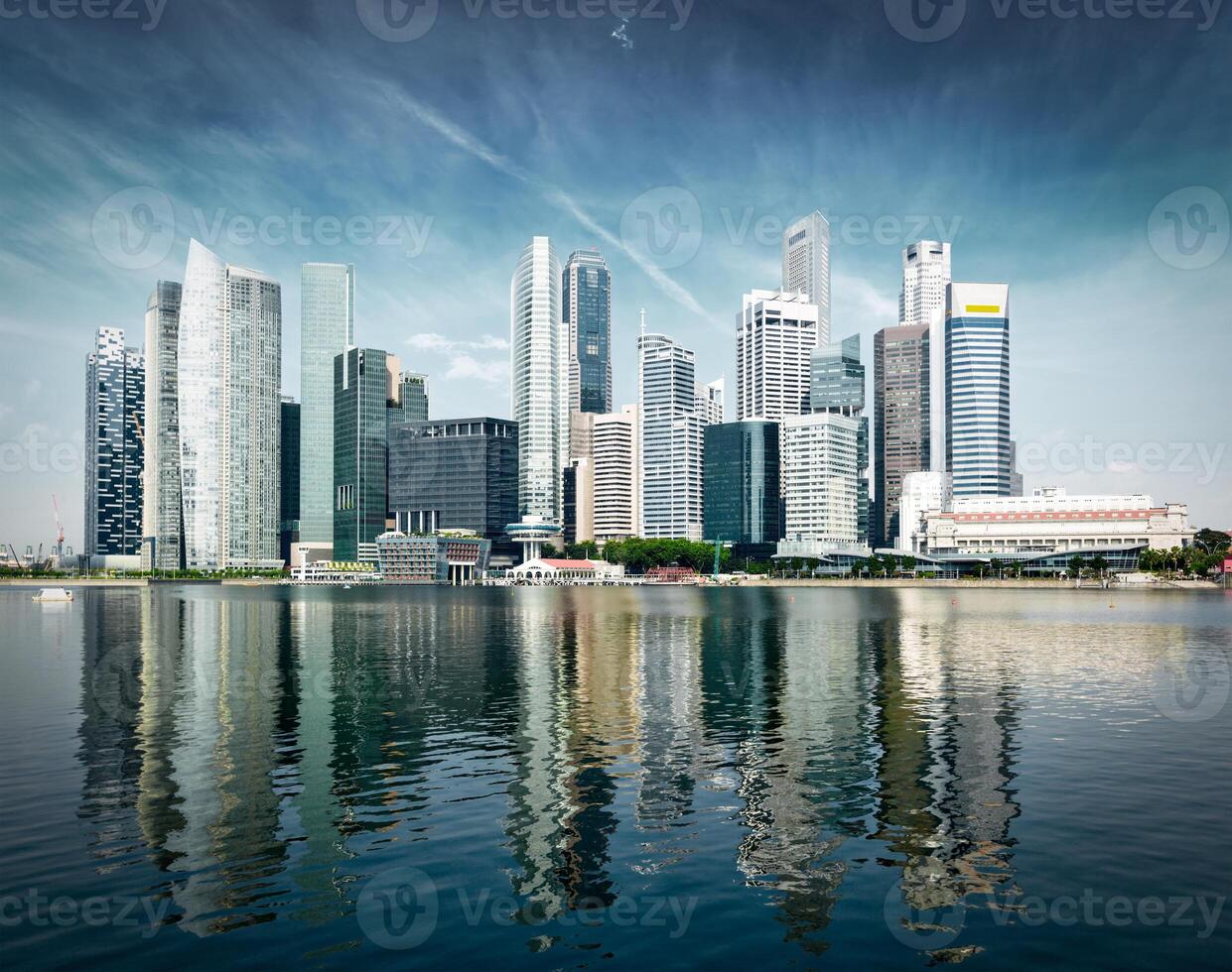 Modern city skyline photo