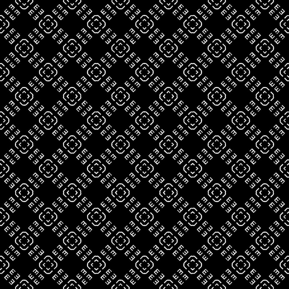 Black and white seamless abstract pattern. Background and backdrop. Grayscale ornamental design. vector