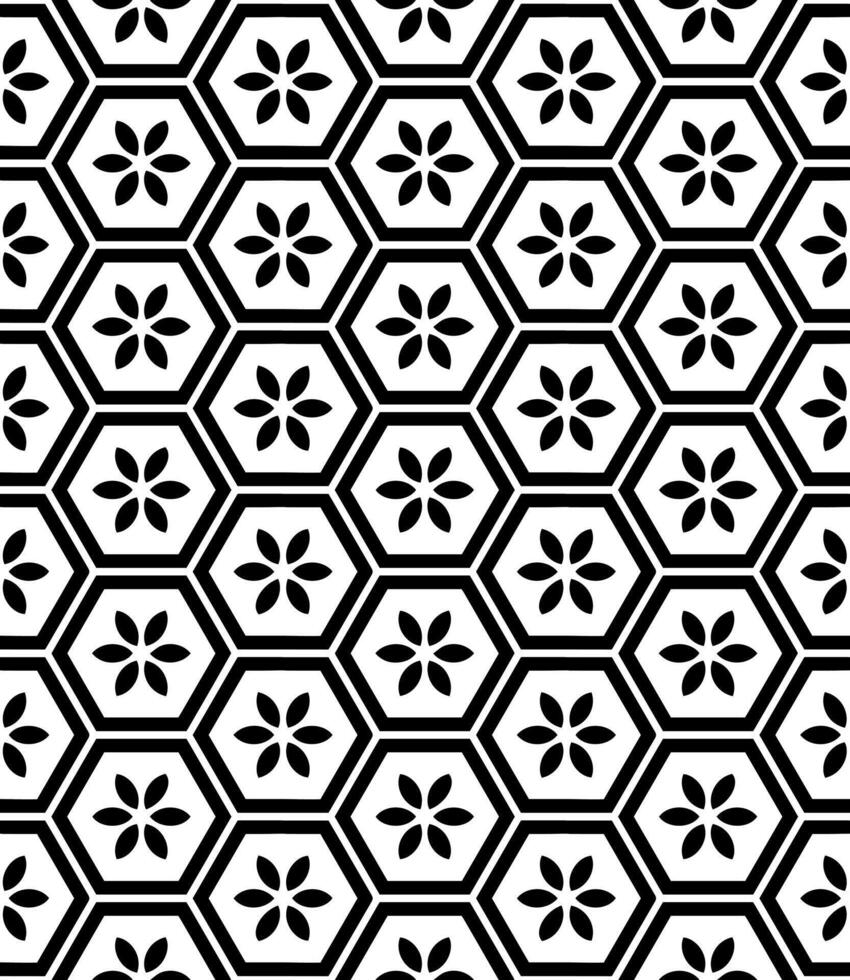 Black and white seamless abstract pattern. Background and backdrop. Grayscale ornamental design. vector