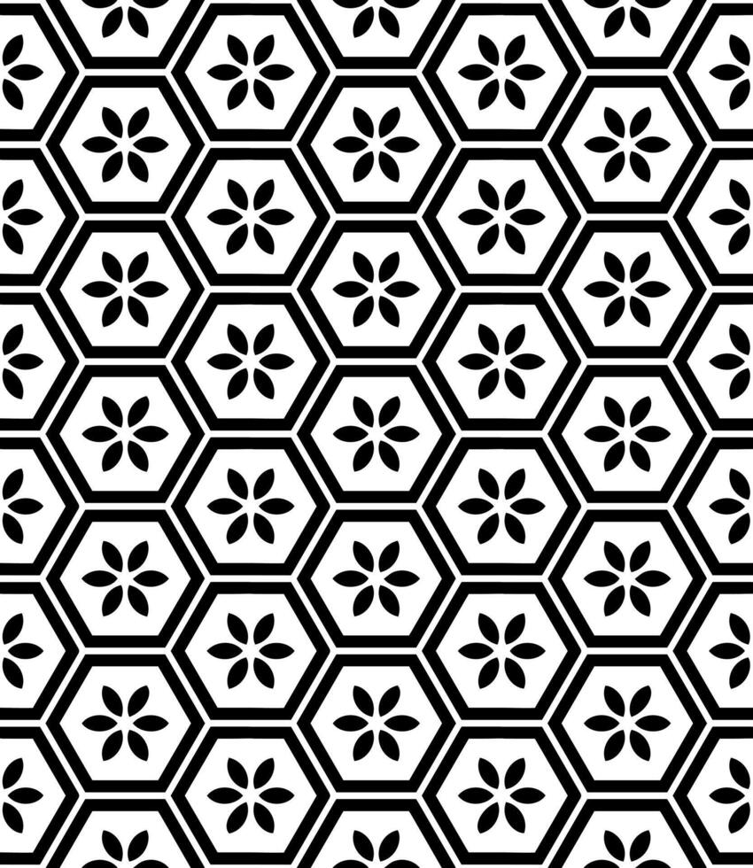 Black and white seamless abstract pattern. Background and backdrop. Grayscale ornamental design. vector