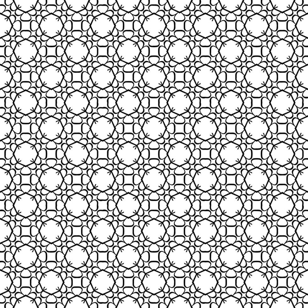 Black and white seamless abstract pattern. Background and backdrop. Grayscale ornamental design. vector