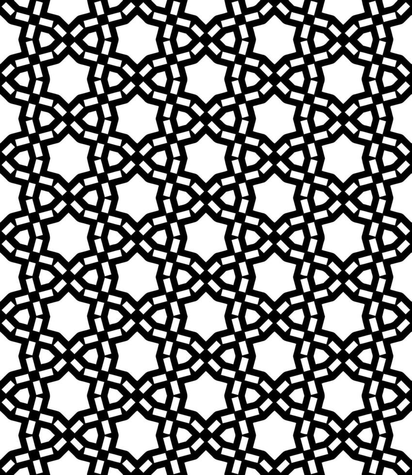 Black and white seamless abstract pattern. Background and backdrop. Grayscale ornamental design. vector