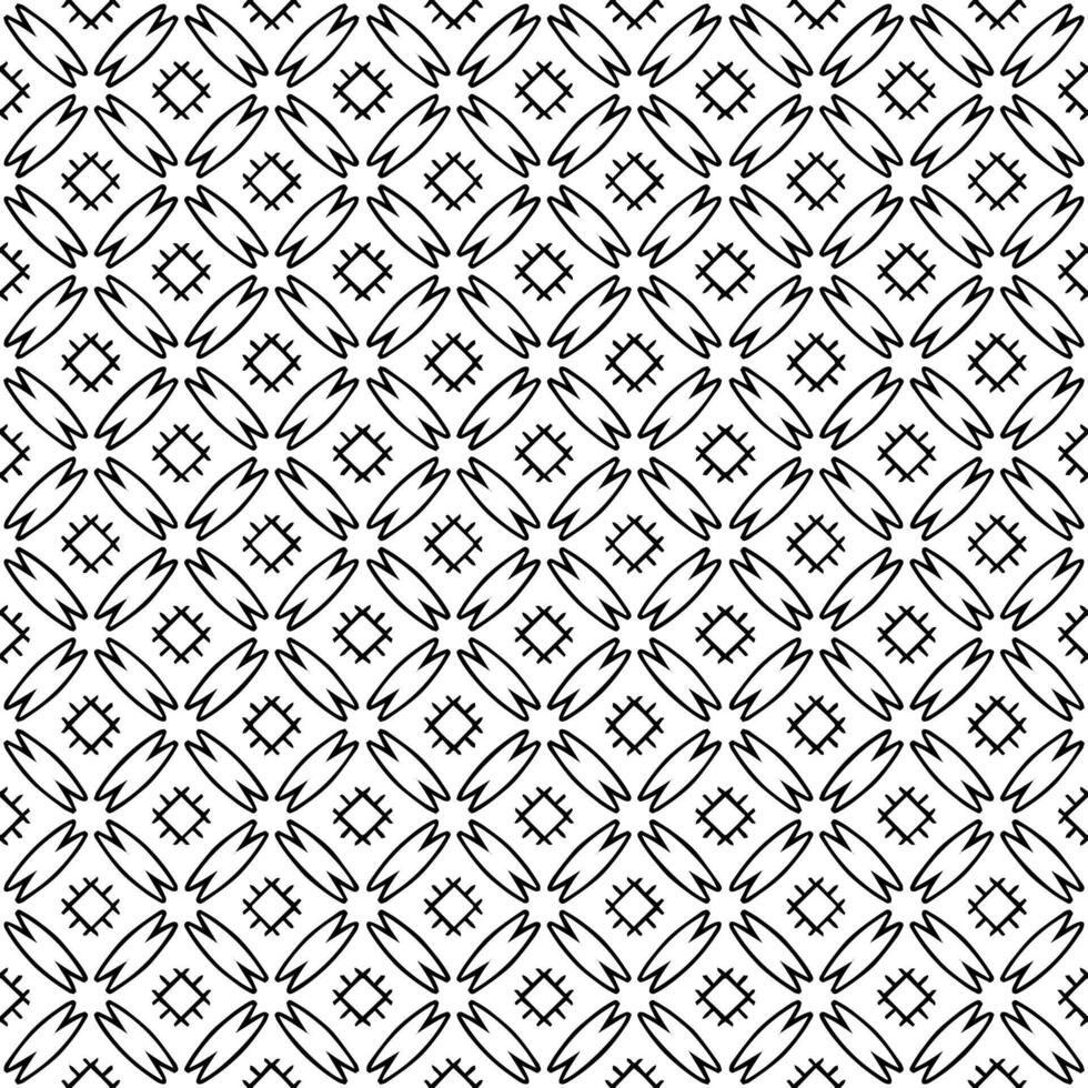 patrón abstracto sin costuras en blanco y negro. fondo y telón de fondo. diseño ornamental en escala de grises. vector