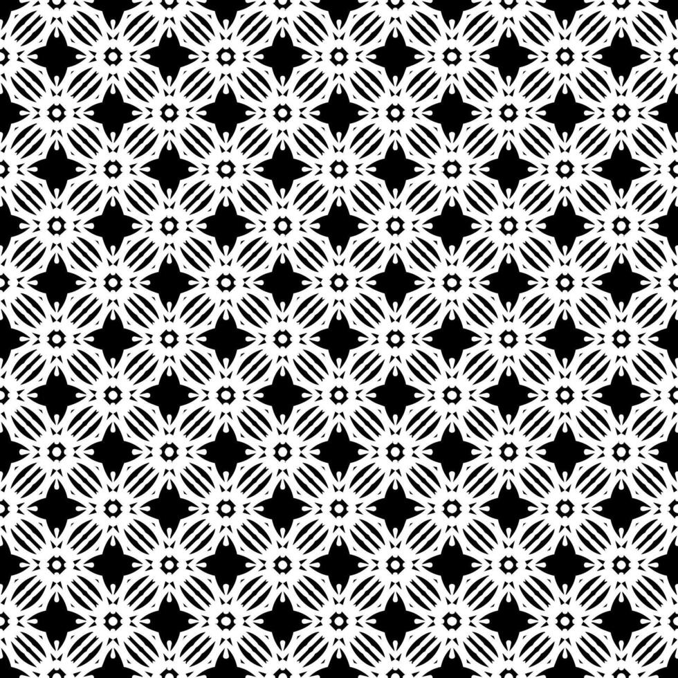 Black and white seamless abstract pattern. Background and backdrop. Grayscale ornamental design. vector