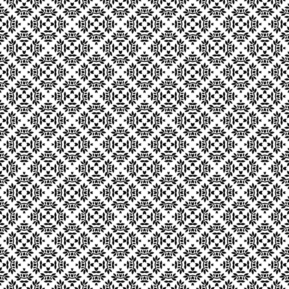 Black and white seamless abstract pattern. Background and backdrop. Grayscale ornamental design. vector