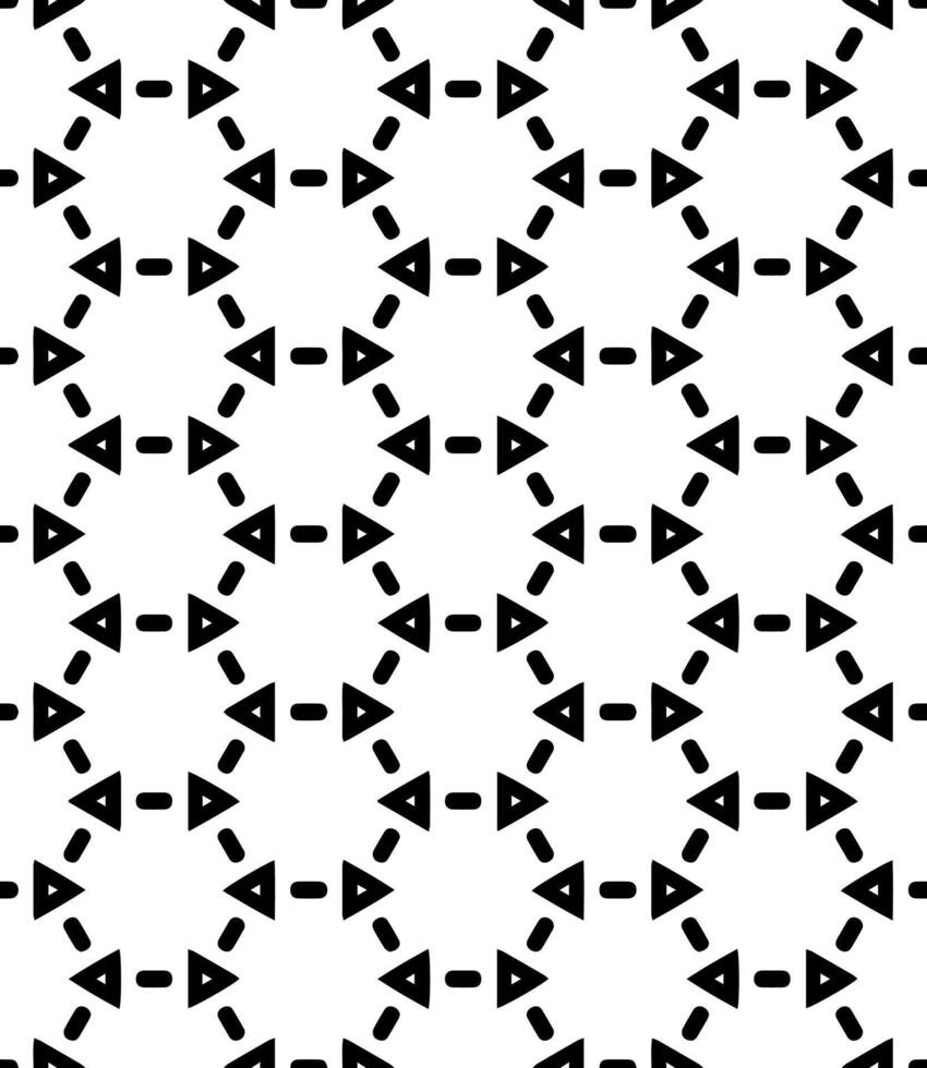Black and white seamless abstract pattern. Background and backdrop. Grayscale ornamental design. vector