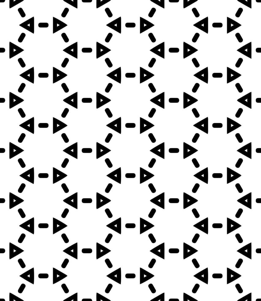 Black and white seamless abstract pattern. Background and backdrop. Grayscale ornamental design. vector