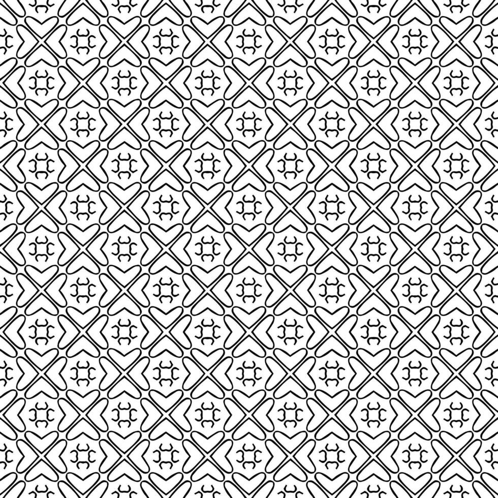 Black and white seamless abstract pattern. Background and backdrop. Grayscale ornamental design. vector