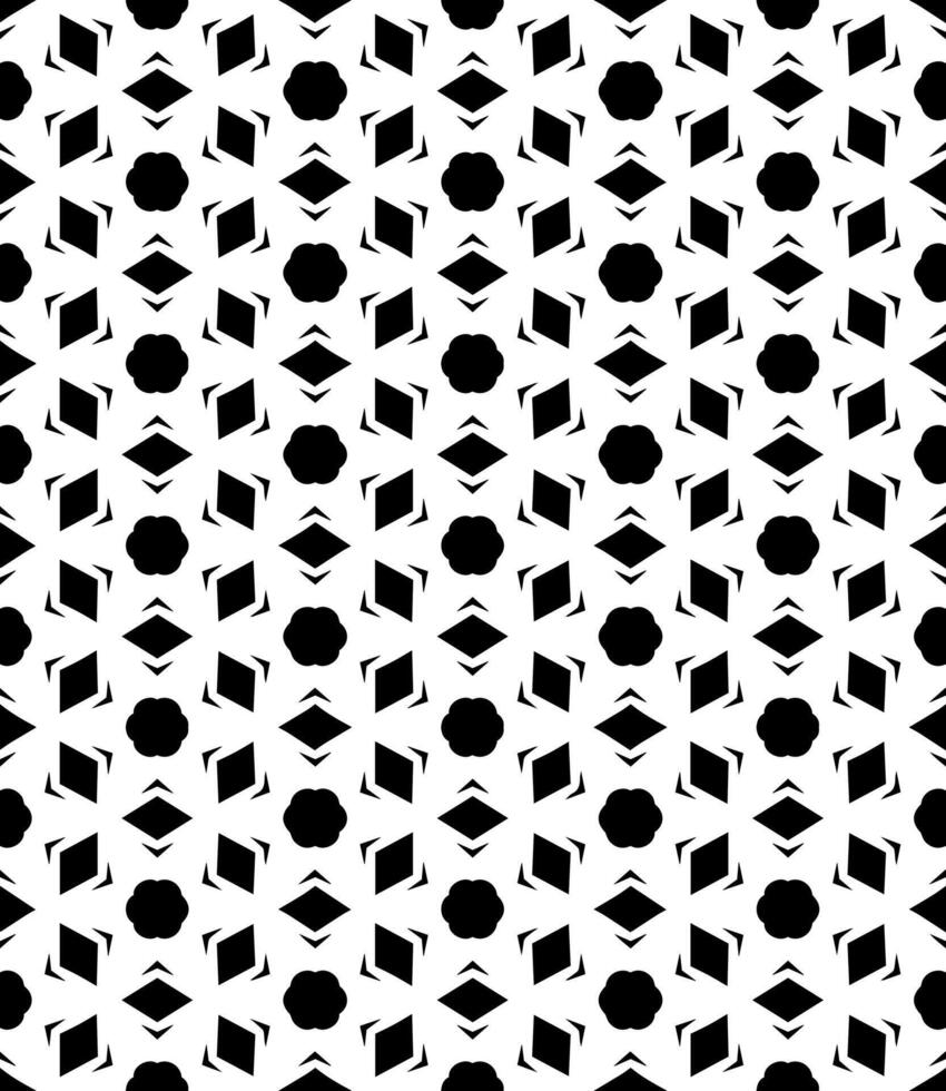 Black and white seamless abstract pattern. Background and backdrop. Grayscale ornamental design. vector