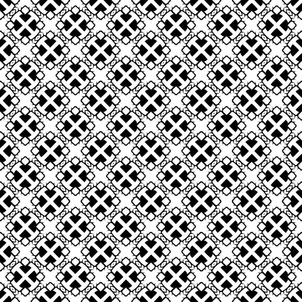 Black and white seamless abstract pattern. Background and backdrop. Grayscale ornamental design. vector