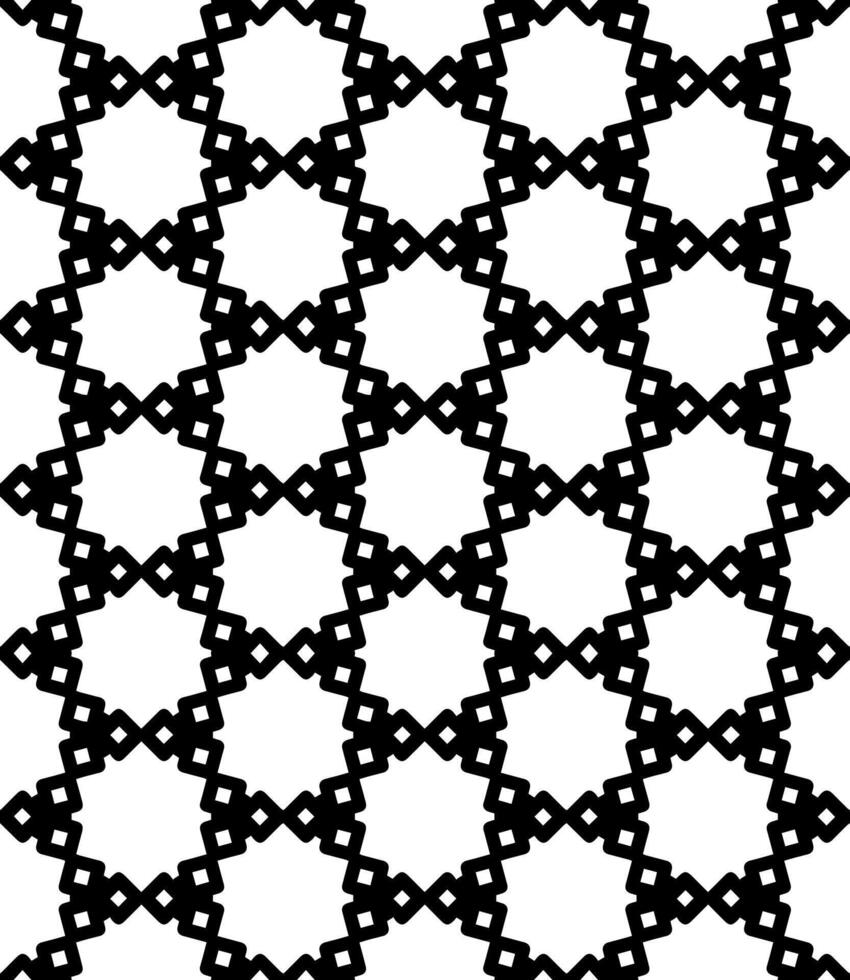 Black and white seamless abstract pattern. Background and backdrop. Grayscale ornamental design. vector