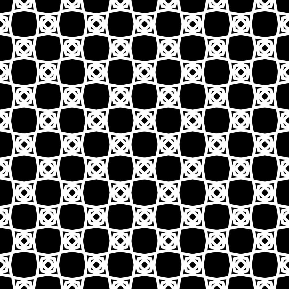 Black and white seamless abstract pattern. Background and backdrop. Grayscale ornamental design. vector