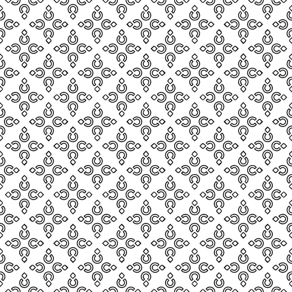 Black and white seamless abstract pattern. Background and backdrop. Grayscale ornamental design. vector