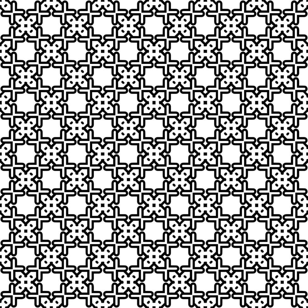 Black and white seamless abstract pattern. Background and backdrop. Grayscale ornamental design. vector