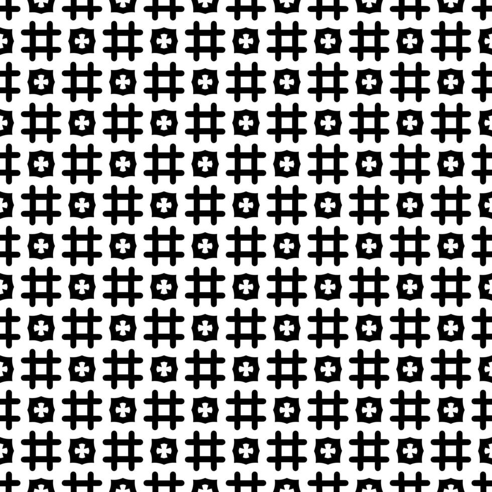 Black and white seamless abstract pattern. Background and backdrop. Grayscale ornamental design. vector