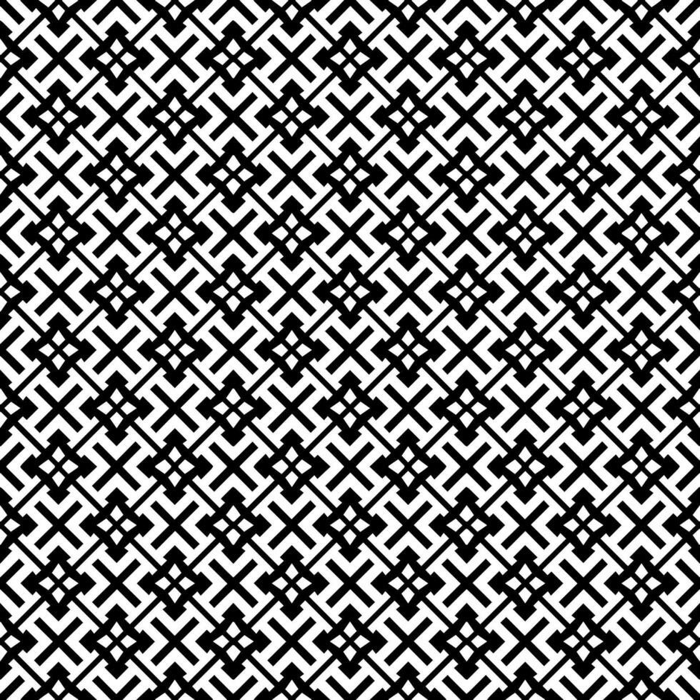 Black and white seamless abstract pattern. Background and backdrop. Grayscale ornamental design. vector