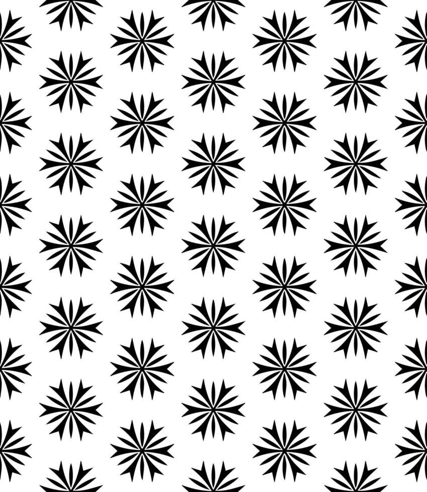 Black and white seamless abstract pattern. Background and backdrop. Grayscale ornamental design. vector