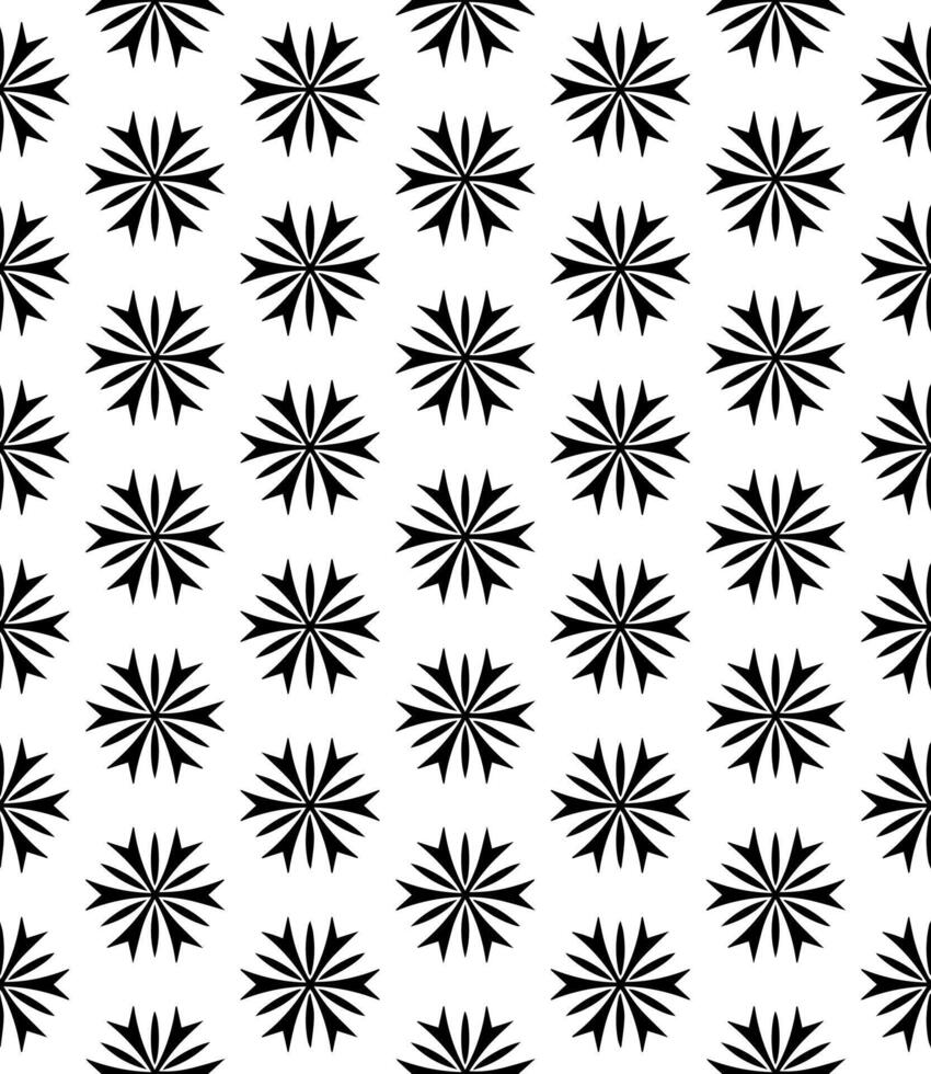 Black and white seamless abstract pattern. Background and backdrop. Grayscale ornamental design. vector