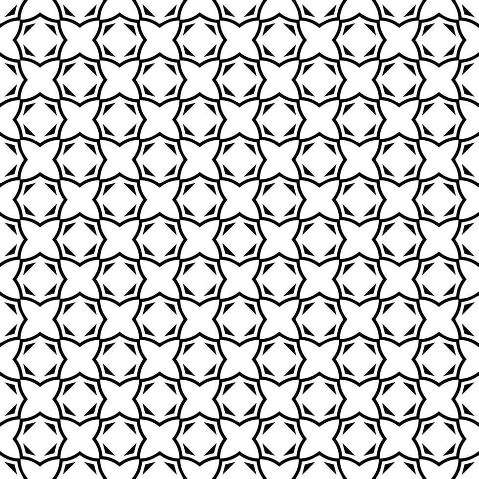 Black and white seamless abstract pattern. Background and backdrop. Grayscale ornamental design. vector