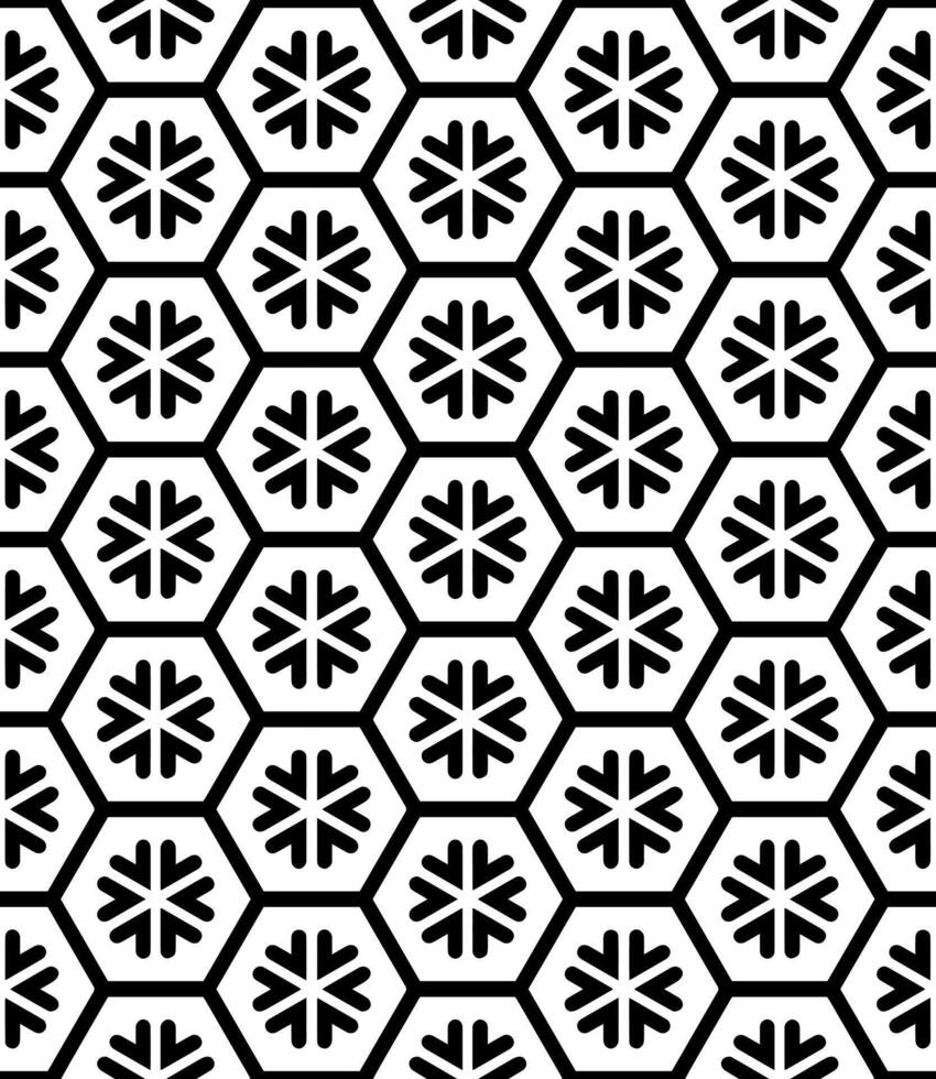Black and white seamless abstract pattern. Background and backdrop. Grayscale ornamental design. vector