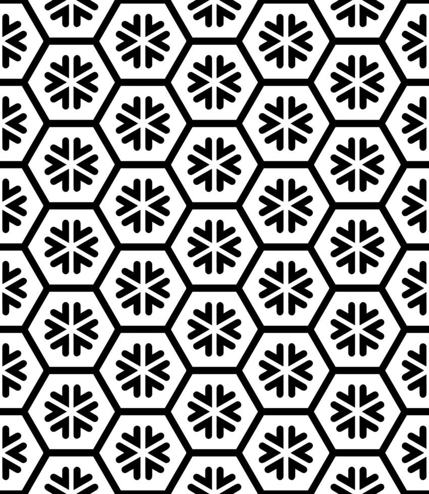 Black and white seamless abstract pattern. Background and backdrop. Grayscale ornamental design. vector