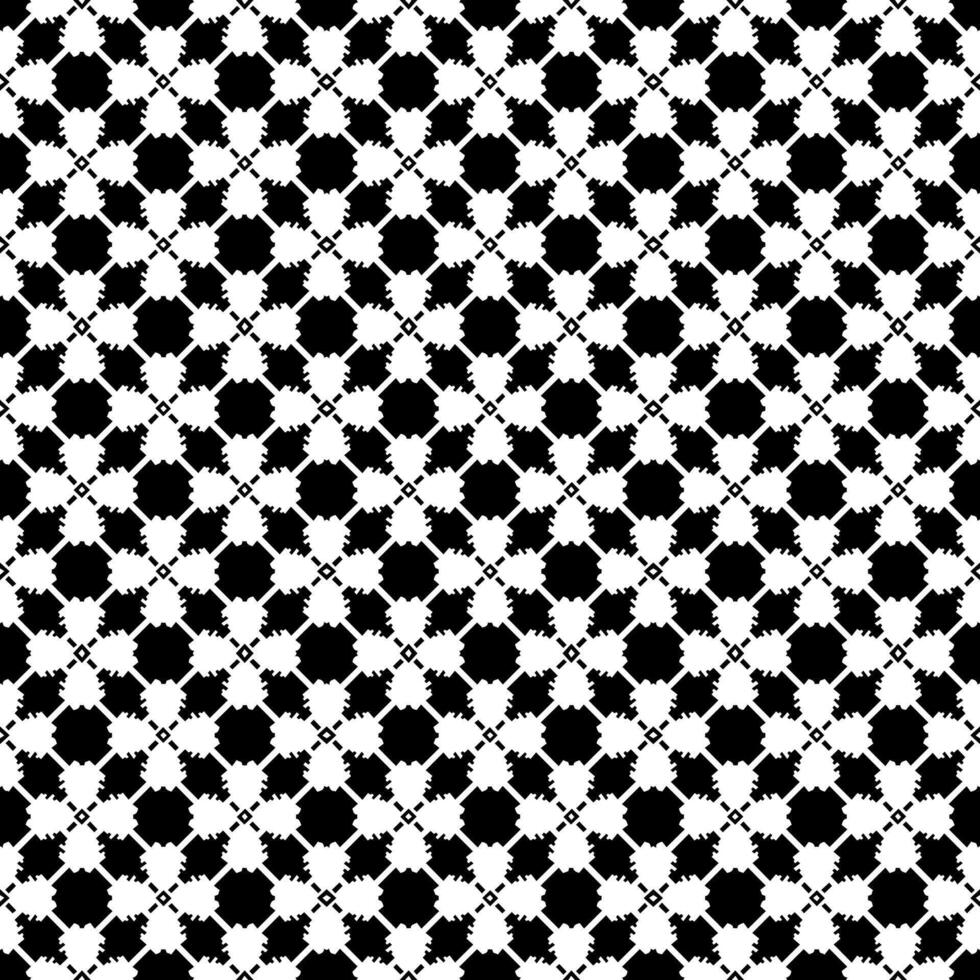 Black and white seamless abstract pattern. Background and backdrop. Grayscale ornamental design. vector