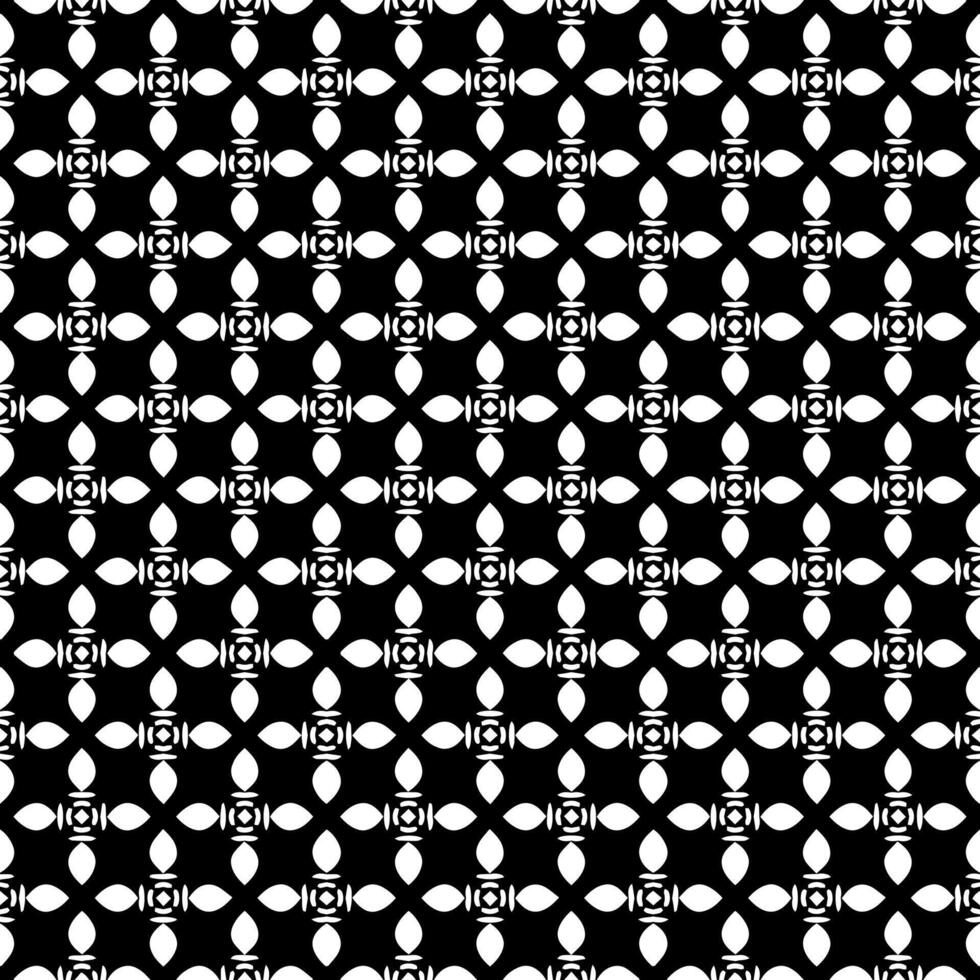 Black and white seamless abstract pattern. Background and backdrop. Grayscale ornamental design. vector