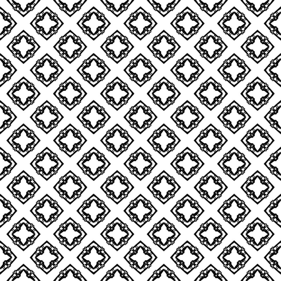 Black and white seamless abstract pattern. Background and backdrop. Grayscale ornamental design. vector