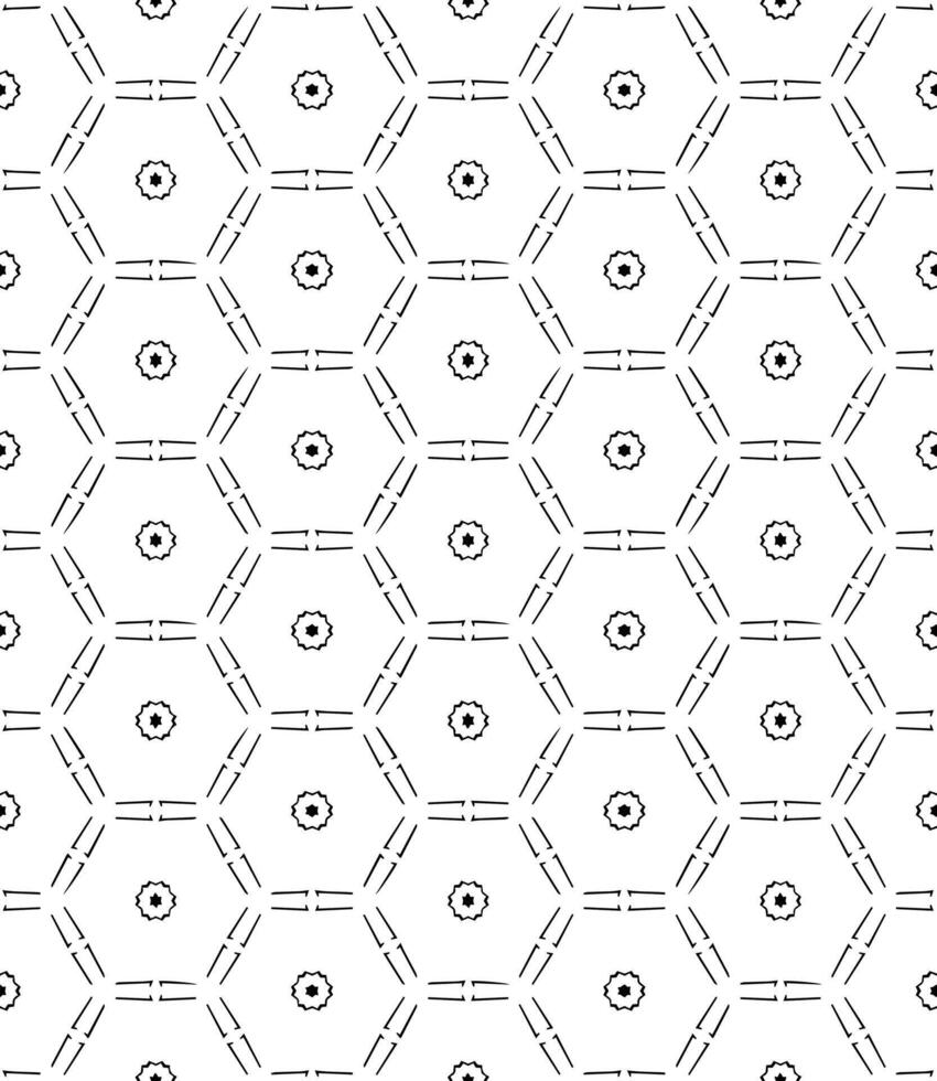 Black and white seamless abstract pattern. Background and backdrop. Grayscale ornamental design. vector