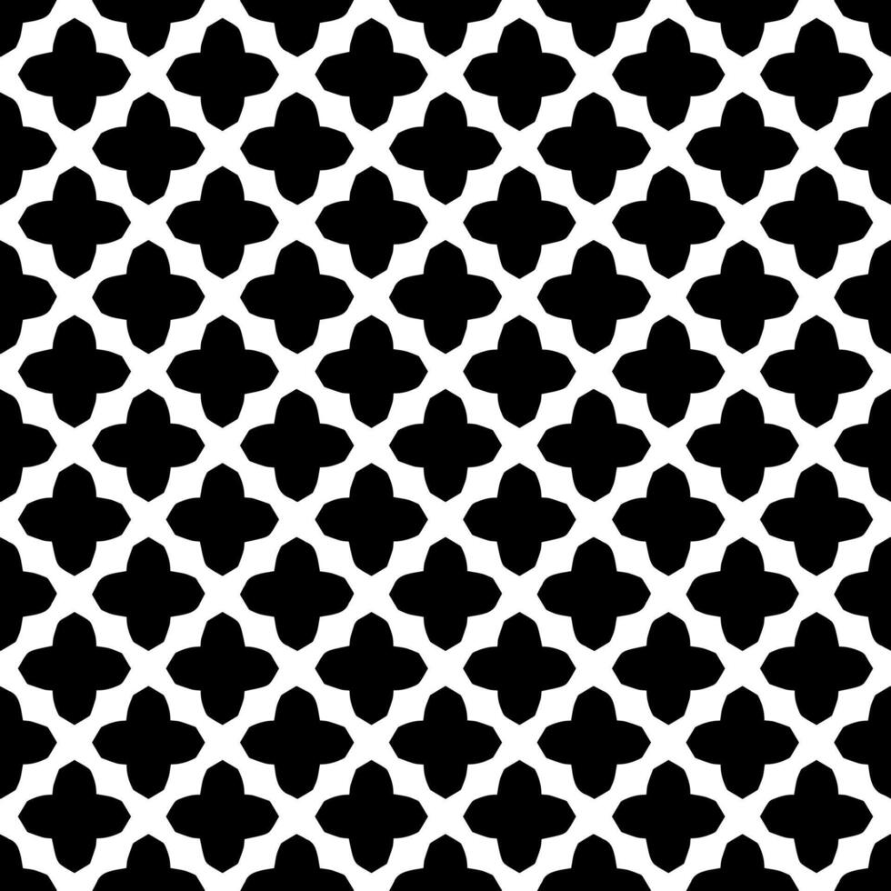 Black and white seamless abstract pattern. Background and backdrop. Grayscale ornamental design. vector