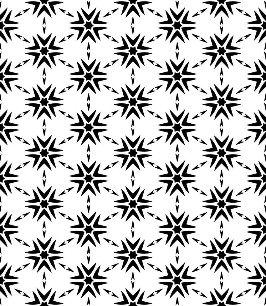 Black and white seamless abstract pattern. Background and backdrop. Grayscale ornamental design. vector