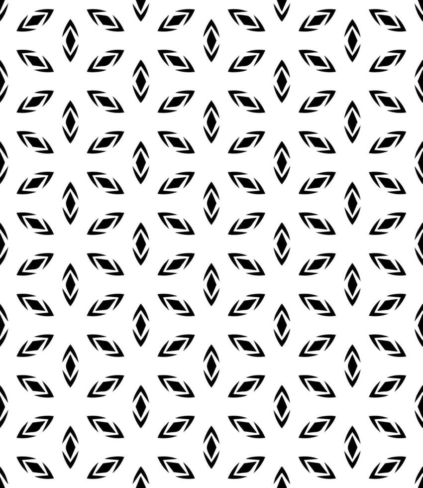 Black and white seamless abstract pattern. Background and backdrop. Grayscale ornamental design. vector