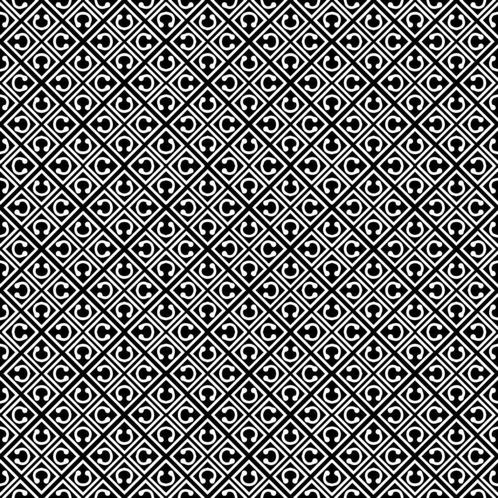 Black and white seamless abstract pattern. Background and backdrop. Grayscale ornamental design. vector