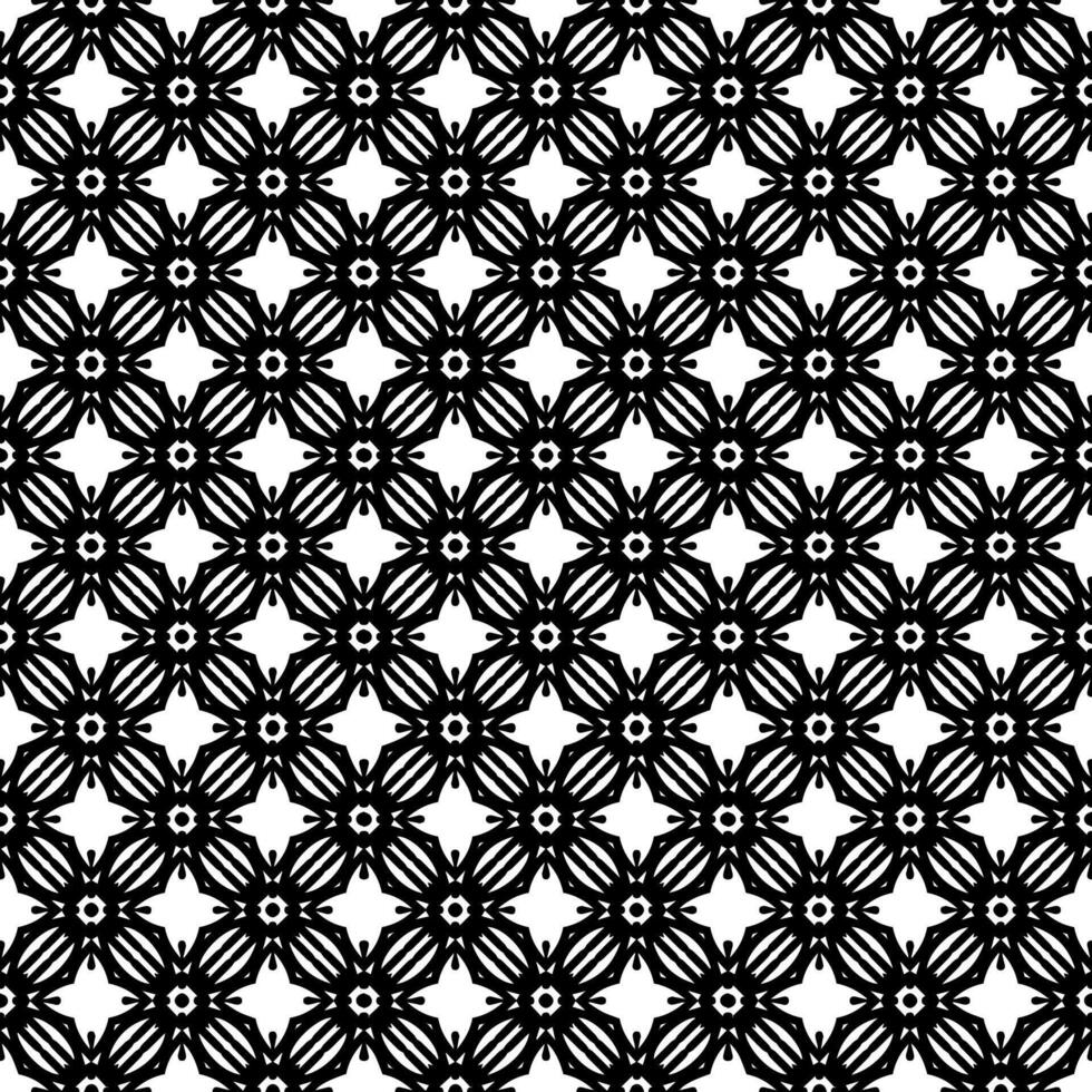 Black and white seamless abstract pattern. Background and backdrop. Grayscale ornamental design. vector