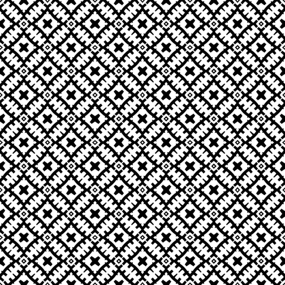 patrón abstracto sin costuras en blanco y negro. fondo y telón de fondo. diseño ornamental en escala de grises. vector