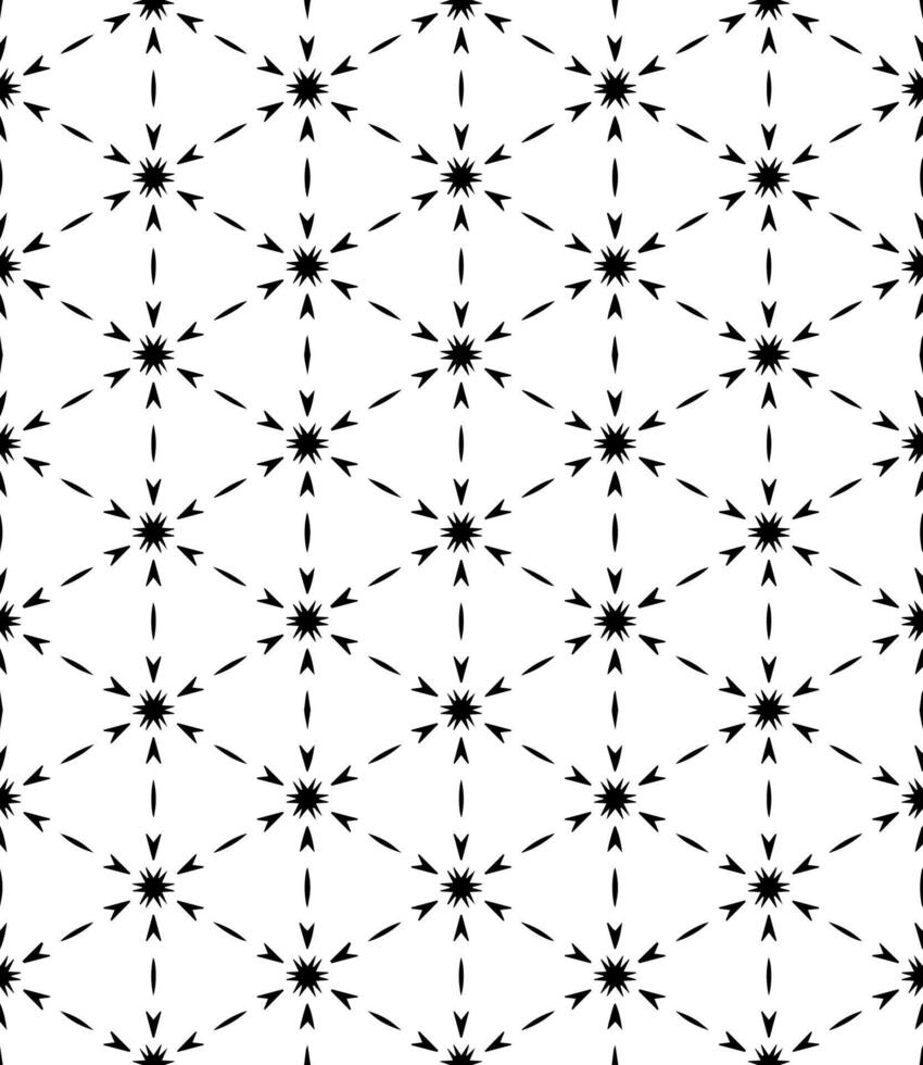 patrón abstracto sin costuras en blanco y negro. fondo y telón de fondo. diseño ornamental en escala de grises. vector