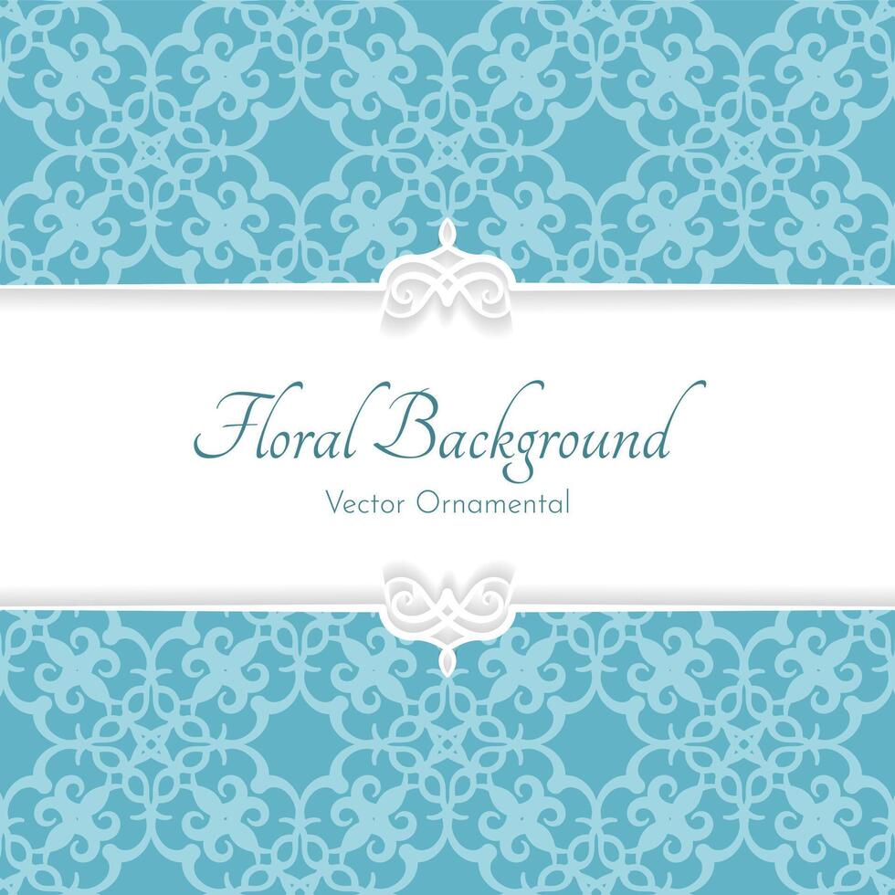 elegant floral pattern, classic background vector