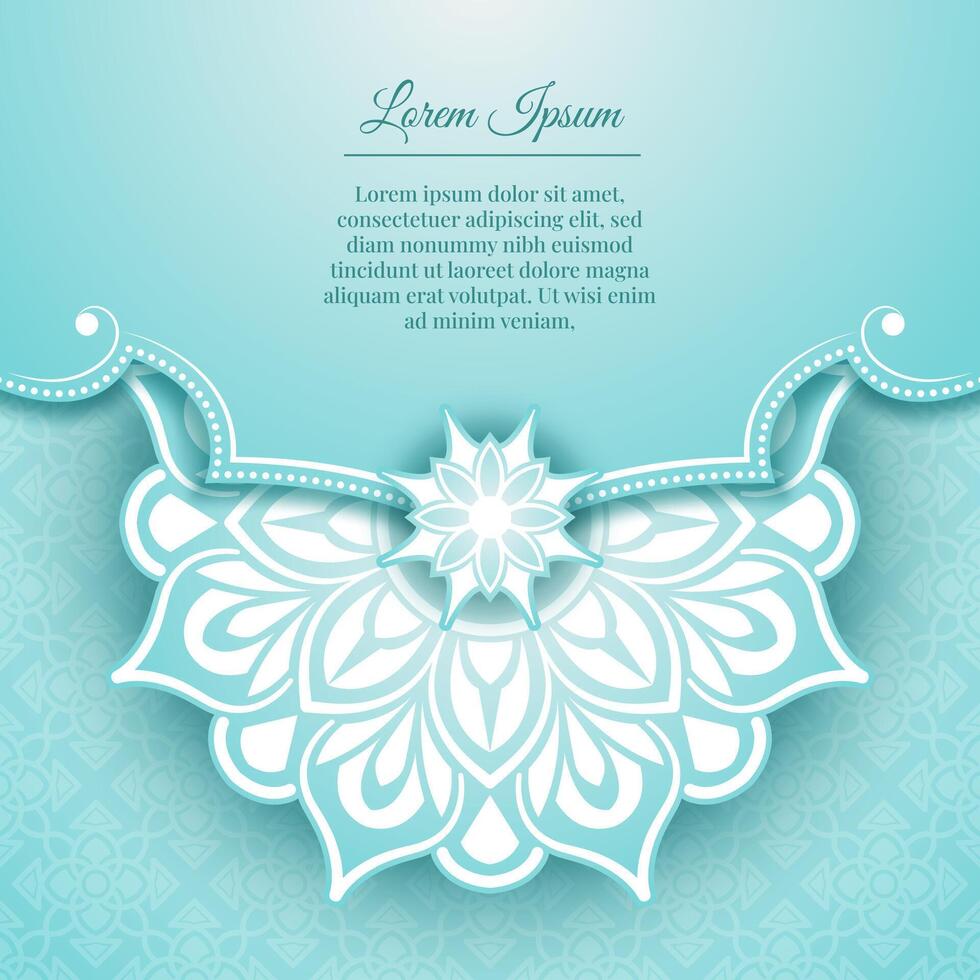 Vintage background, with mandala ornaments vector