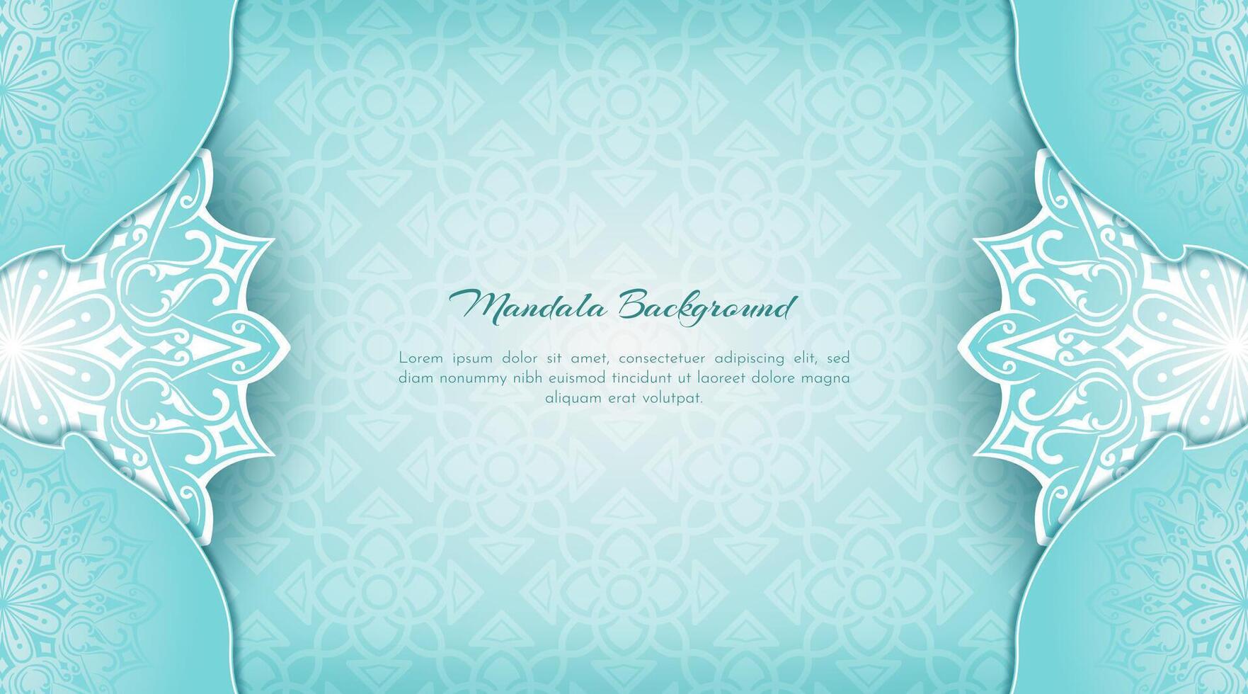 Vintage background, with mandala ornaments vector