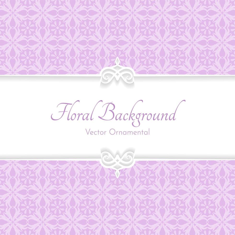 elegant floral pattern, classic background vector