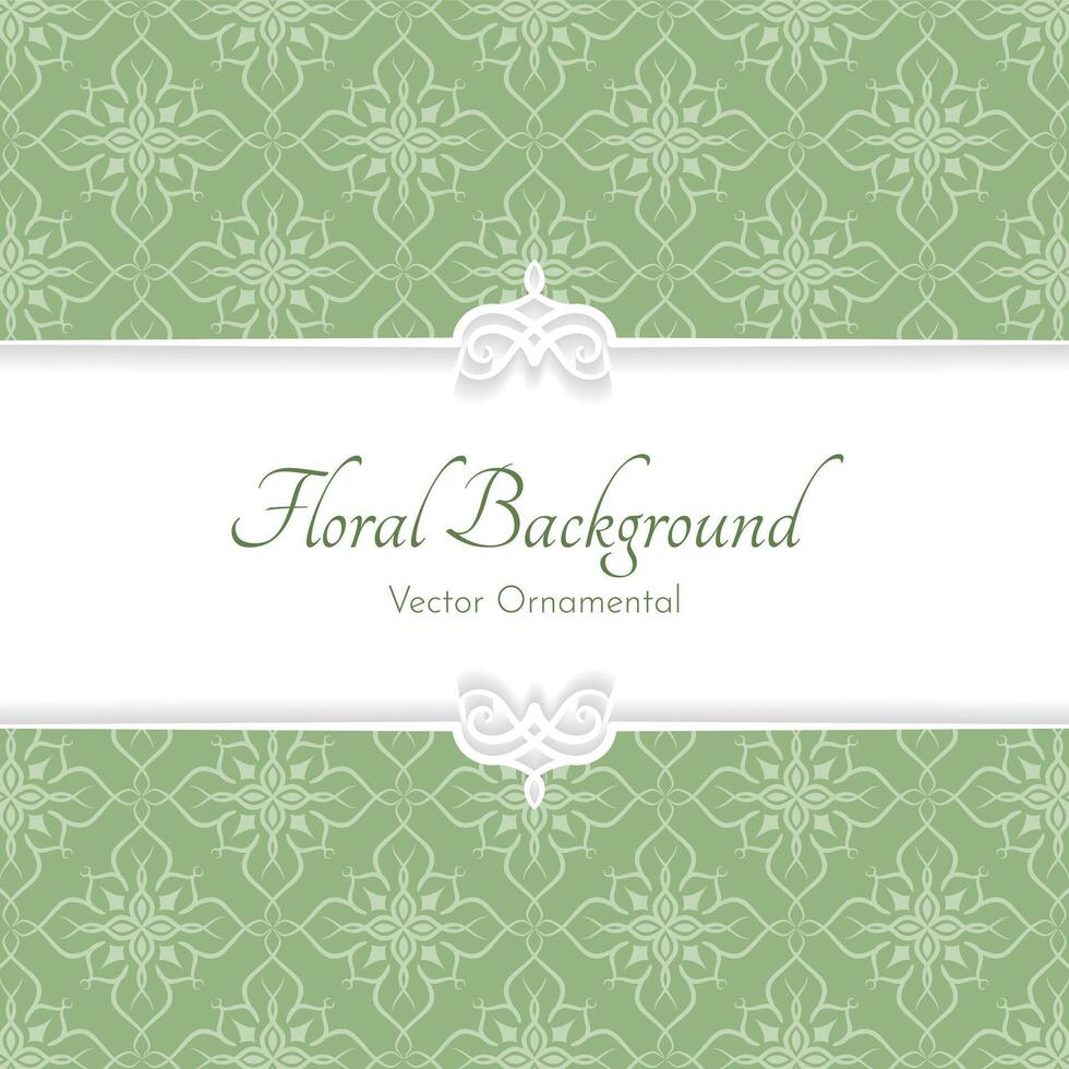 elegant floral pattern, classic background vector