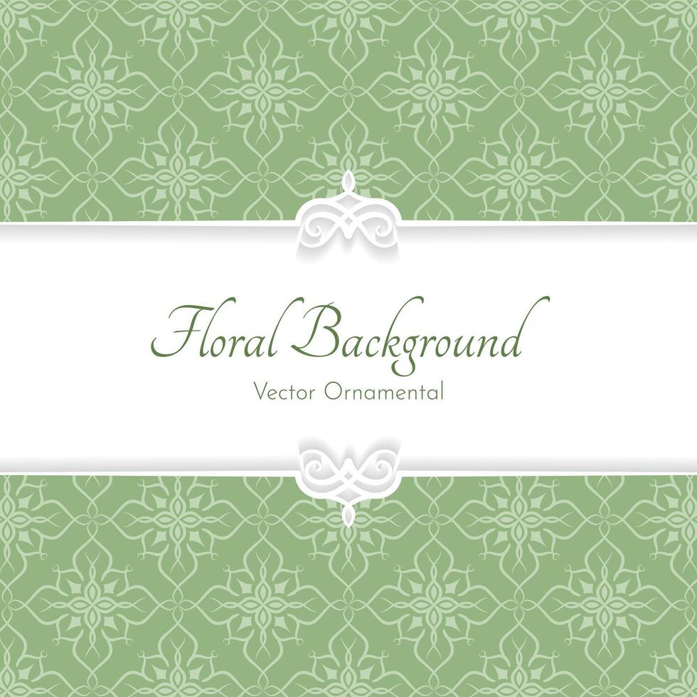 elegant floral pattern, classic background vector