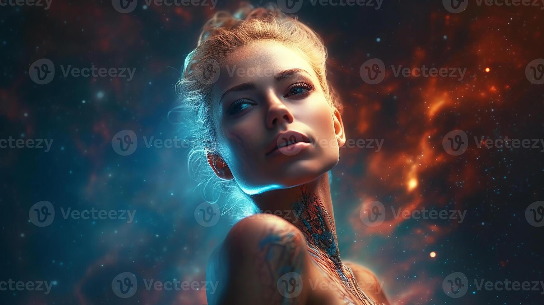 AI generated Universe woman photo