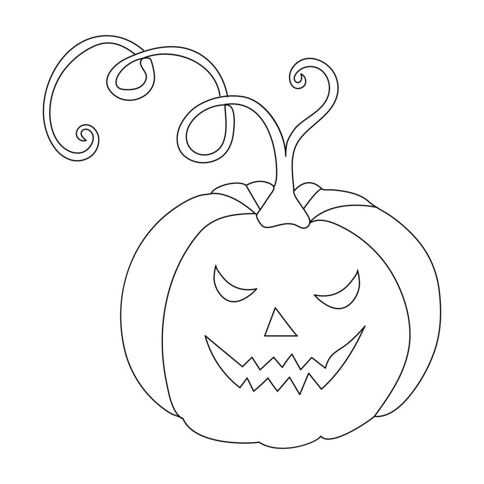 Ripe pumpkin continuous line drawing vector