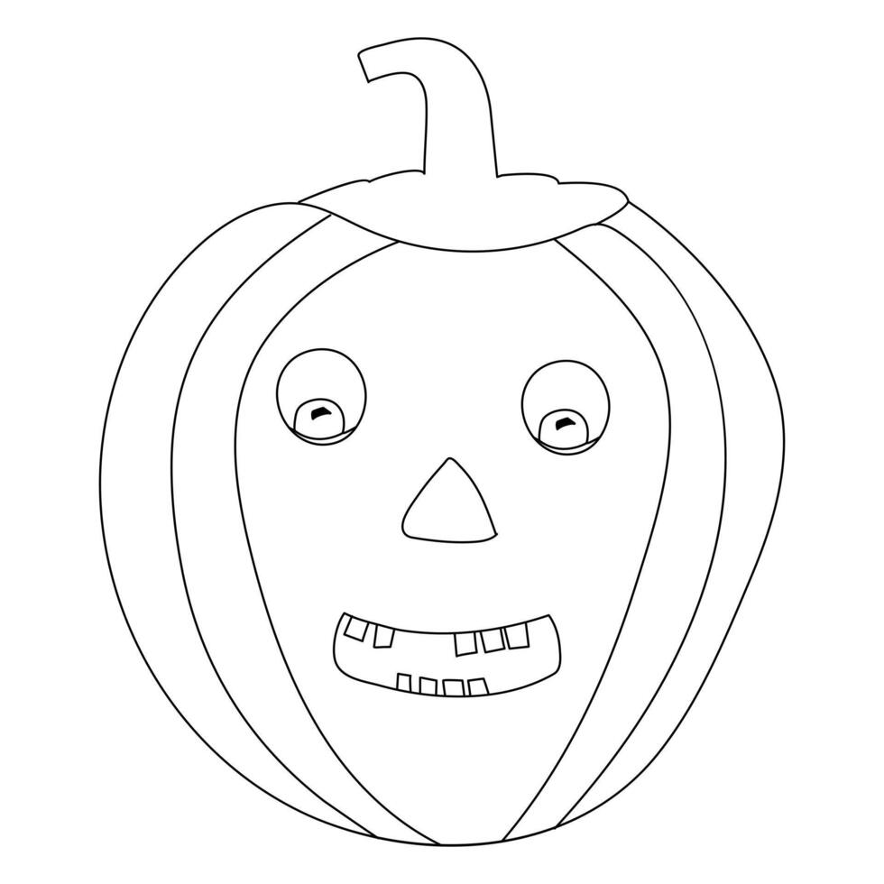 Ripe pumpkin continuous line drawing vector