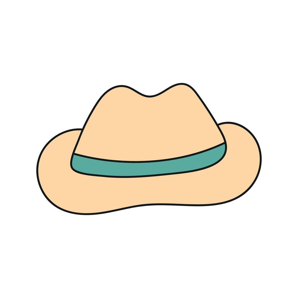 Hat. Vector illustration in doodle style