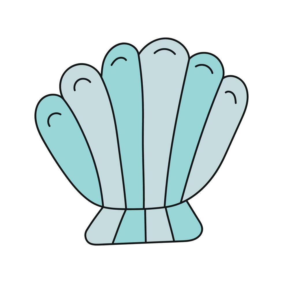 Shell. Vector illustration in doodle style.