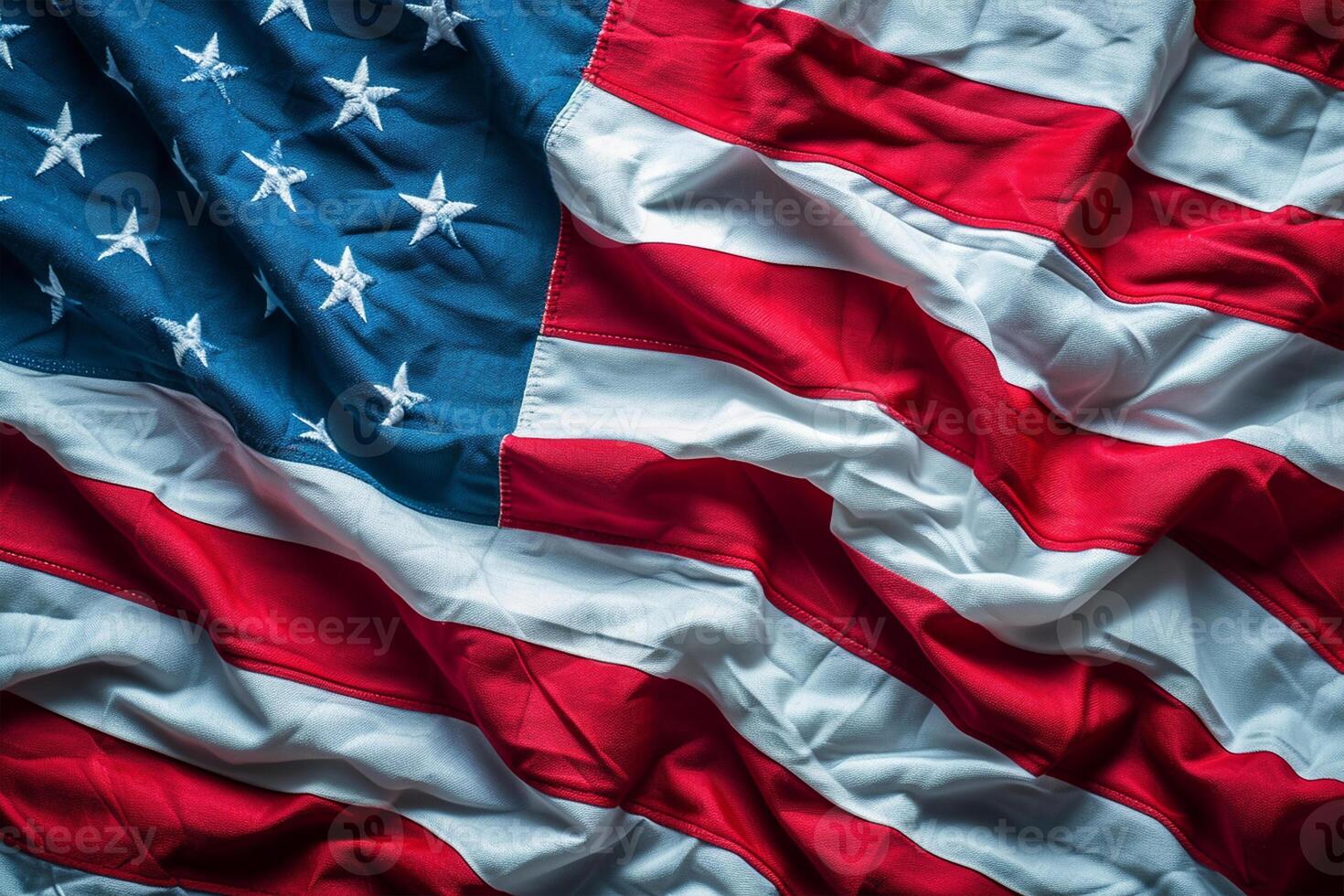 ai generado antecedentes bandera de el unido estados de America para nacional federal fiesta celebracion de independencia día. Estados Unidos simbólica foto